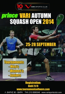 Prince Vari Autumn Squash Open 2014