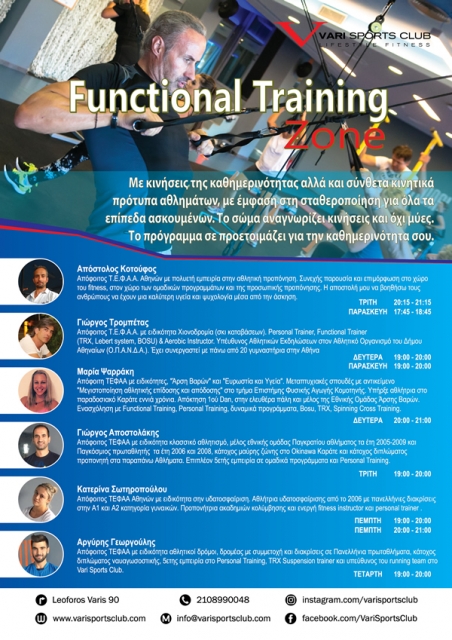 Functional training zone